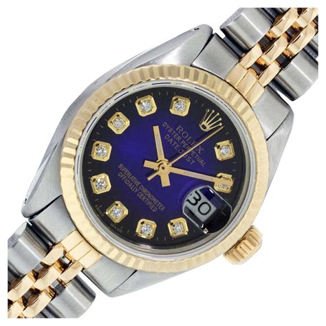 rolex datejust lady blaues zifferblatt